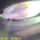 In this voyeur clip, a camera installed inside of a portable chemical toilet records a woman pissing and taking a massive, long shit. About 8.5 minutes.